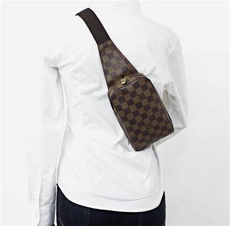 louis vuitton damier ebene geronimos waist bag|Louis Vuitton Damier Ebene strap.